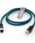 8 Pin M12 Female To RJ45 Ethernet Cable Cat 6A High Flex Waterproof Industrial Networking Cable For Automation 1m