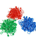 800 Pcs Zerk Fitting Dust Cover Caps Kit For M6 M8 M10 Polyethylene Plastic Red Blue Green Color Set displayed in piles.