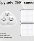 Eight Pack Heavy Duty Appliance Sliders With Super Grip Adhesive Tape For Kitchen Countertops Coffee Maker Blender Oven Glide Smooth As Butter Zero Hassle Setup White, featuring triangular roller design.