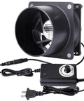 80mm 12V Axial Exhaust Fan With AC Plug Dual Ball Bearings For DIY Soldering And 3D Printer Enclosures Beefed Up Airflow Dial Controller