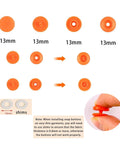 140 Set T5 Plastic Snap Button Kit With 14 Color Options No Tools Needed No Sew Snaps For DIY Crafts And Clothing Sewing Quick Install