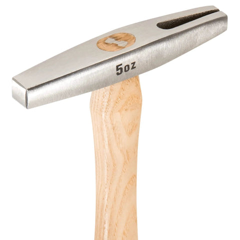 Sure Strike Tack Hammer With 5 Oz Forged Steel Head Magnetic Face And Hickory Wood Handle For Fast One Handed Tacking And Built To Last On Any Project