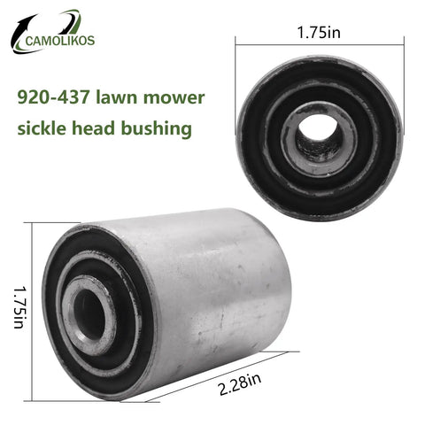 Sickle Head Bushing Replacement For Haybine Mowers Fits 472 477 479 488 490 495 1469 1495 OEM Style Farm Equipment Part Replaces 920-437 Durable Alloy Construction For Long Lasting Wear And Easy Install., 1.75in by 2.28in alloy bushing