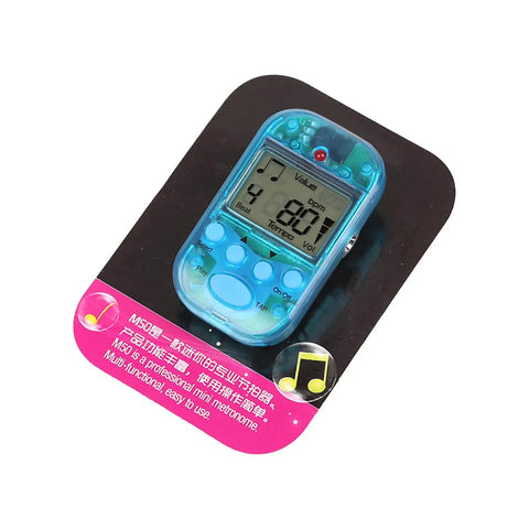 Rechargeable LCD Metronome For Musicians With 10 Beat Sounds Portable Clip On Tempo Meter For Piano Guitar Violin Flute Drum