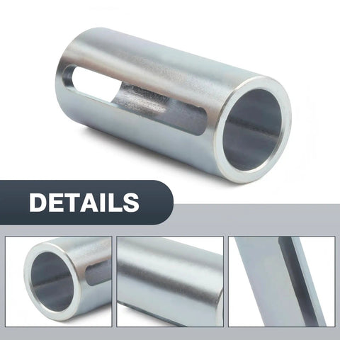 Rock Solid Stainless Steel Crank Shaft Pulley Adapter three quarters to one inch bore reducer bushing close-up view.