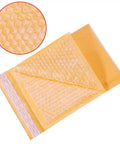 Kraft Bubble Mailers Self Seal Waterproof Cushioned Envelopes For Shipping In Gold Finish with open bubble-lined interior