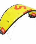 Ghost V3 One Strut Kiteboarding Kite With Compact Swept Canopy For Efficient Upwind Reach in 17 Meter Yellow, side view