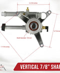 2400 PSI Pressure Washer Water Pump Beefed Up Replacement for Excell and Devilbiss A07908 DT2400CS with 7/8 inch shaft