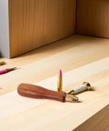 Ditch That Wobbly Grip With This Premium Wood File Handle And Brass Collet Set designed for quick 1/8 to 9/64 needle file swaps.