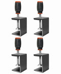 Go-To Heavy Duty C Clamps Set 2 Inch Wood Clamps With Metal Right Angle Brackets For Welding Carpentry Building And Household Mounts Rugged Aluminum Alloy With Silicone Grip Handle, shown standing upright