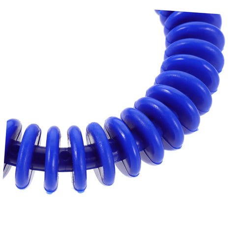 Close-up of blue ring in Colorful Soft Plastic Dive Rings For Pool Training And Safe Underwater Games, Four Pack Water Resistant Dive Gear