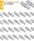 Heavy Duty 30 Pack Locking Cabinet Shelf Pins deliver dead sure hold and zero hang ups on 6 millimeter holes, gray finish.
