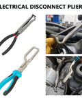 All In One Hose Clamp Pliers Set for Auto Maintenance, 15 Piece Tool Kit includes electrical disconnect pliers and usage images.