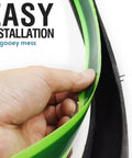Close-up of hand installing Bike Tire Liner That Prevents Flats And Punctures With A Tough TPU Shield For 24 To 29 Inch Mountain And Road Tires