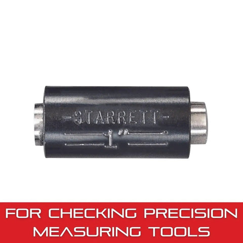 End Measuring Rod With Insulated Handle And Spherical Ends For Comparing Gauges And Measuring Parallel Surfaces One Quarter Inch Diameter One Inch Length Model 234A1 Precision Tool For Machining And Metrology with engraved markings.