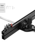 Precision Miter Gauge for Table Saws and Woodworking, Aluminum Alloy Construction, Fits Standard 3/4 by 3/8 Inch Slots, 18 Inch Grating, 15 Angle Stops, Adjustable Spring Loaded Plunger, Removable Disc, Durable and Accurate; black gauge shown