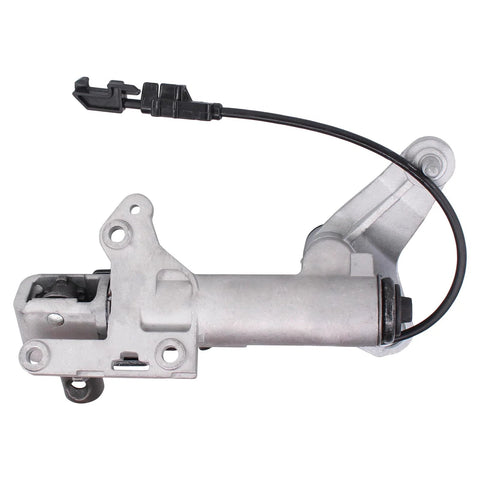 MOTOKU steering column shift mechanism; silver metal housing with black wiring connector and mounting tabs.
