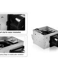 90 CFM Very Quiet Bathroom Exhaust Fan With 1.2 Sone Noise And 4 Inch Duct No Attic Access Needed Easy Ceiling Mount Install White