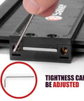 Adjustable lock feature on Precision Contour Gauge For Shape Copying Fast Fix Carpentry Tiling Plumbing Quick Draw Tracer Tool.