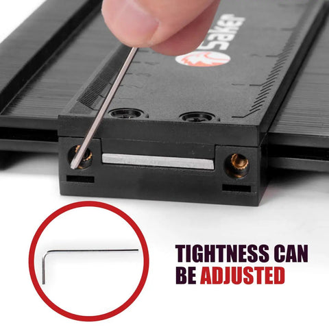 Adjustable lock feature on Precision Contour Gauge For Shape Copying Fast Fix Carpentry Tiling Plumbing Quick Draw Tracer Tool.