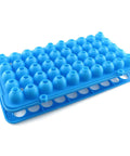 Heavy Duty Test Tube Rack For 5 To 15ml Tubes, 50 Holes, 18mm Openings, Blue ABS Plastic With Silicone Pad, Autoclavable Centrifuge Rack For Lab Or Home Use