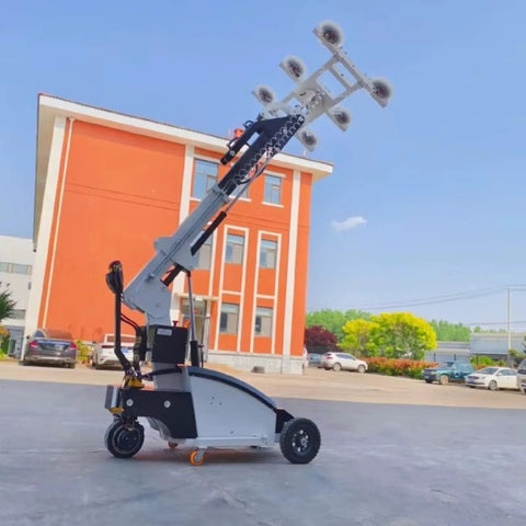 Heavy Duty Electric Glass Vacuum Lifter And 600 Lb Load Capacity Suction Hoist With Wireless Remote Controller for panel handling outdoor.