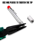 Two Pro Grade Soapstone Marker Pencil Sets With 12 Refills For Welding, Metalworking And Fabrication with MIG pliers