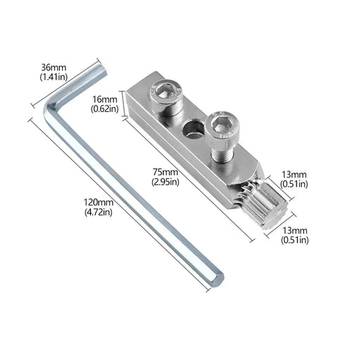 Heavy Duty Screw Extractor Kit With Ergonomic Handle For Tough Bolts, Broken Removal Tool Made From Durable Carbon Steel Perfect For Home Repair And DIY Grinds Without Getting Tired Of The Grippy Comfort, with 120mm wrench