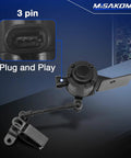 Rear Left And Right Air Suspension Ride Height Level Sensor Replacement For 04 11 Escalade Dual Sensor Kit, 3 pin plug