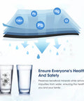 Illustration of Pur Compatible Water Filter Replacement 6 Pack for All PUR Faucets reducing heavy metals and chlorine