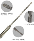 FF ERA 10-pack SDS-Plus drill bits, 5/32in x 6in, carbide-tipped with SDS shank for brick, stone and concrete