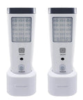 4 In 1 Motion Sensor Wall Night Light Two Pack Rechargeable Emergency Light And Power Outage Torch LED Portable Flashlight