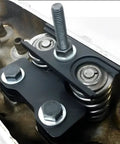 Valve Spring Compressor Tool Kit for LS Engines LS1 LS2 LS3 LS6, Aluminum Alloy close-up in use on engine valve springs.