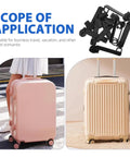 Explosion Proof Nylon Zipper Pull For Luggage Replacement Black 2.36 Inch Quick Release Zipper Head shown with suitcase