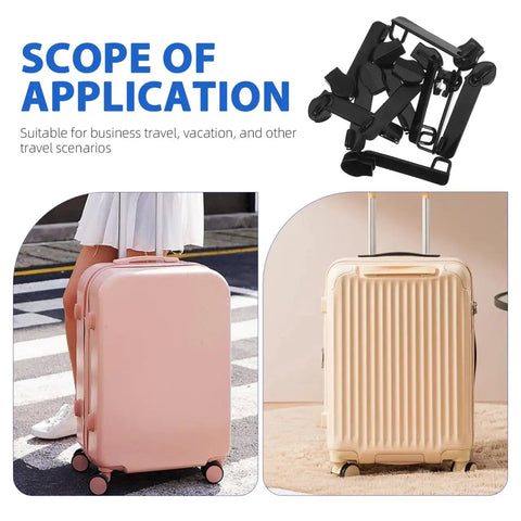 Explosion Proof Nylon Zipper Pull For Luggage Replacement Black 2.36 Inch Quick Release Zipper Head shown with suitcase