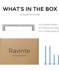 30 Pack Slim 5 Inch Center To Center Square Bar Cabinet Handles Brushed Nickel Kitchen Drawer Pulls For Modern Cabinets