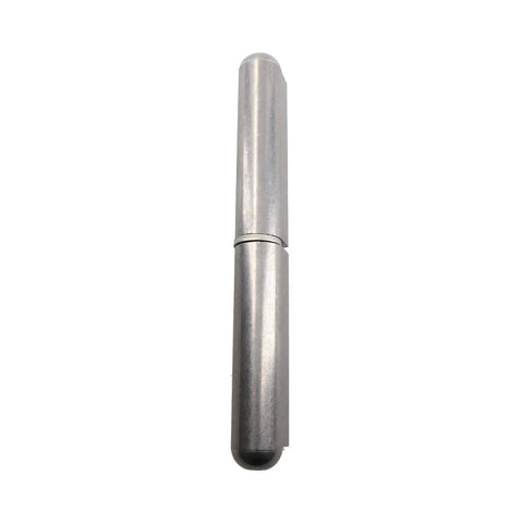 Two Pack Lift Off Stainless Steel Bullet Door Hinges Weld On 20x180mm Built To Last Heavy Duty 180 Degree Swing 14mm Pins Rustproof 304 ANSI Grade For Exterior Or Interior Doors, close-up