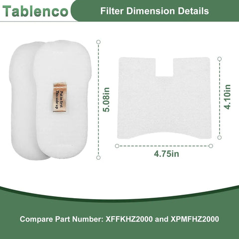 Replacement Vacuum Filter Kit For Shark Ultralight Pet Pro Corded Stick Vacuum dimensions 5.08x4.75 inches.