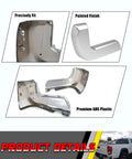 Chrome rear bumper end cap pair for Toyota Tacoma 2016–2023, ABS plastic, no parking-sensor holes