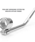 Seven Eighths Inch Oxygen Sensor Wrench For Ford 4.6L And 5.4L Engines Swivel Head Socket Chrome Vanadium Steel Posi Grip Tool