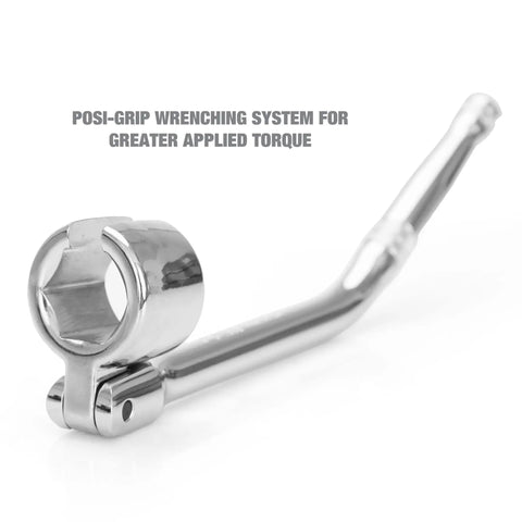 Seven Eighths Inch Oxygen Sensor Wrench For Ford 4.6L And 5.4L Engines Swivel Head Socket Chrome Vanadium Steel Posi Grip Tool