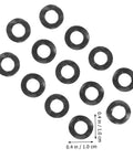 Heavy Duty Wave Washers Kit 500 Pieces, Compression Type Spring Gaskets With Wave Design, Steel Construction For Anti Loosening On Automotive, Machinery, And DIY Projects, Built To Last, Rock Solid, And Easy To Use, black steel washers, 0.4 in