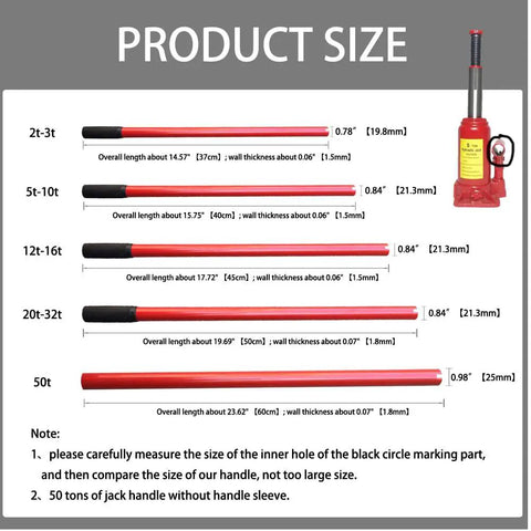 Heavy Duty Hydraulic Jack Handle For Car Suv Van 12 To 16 Ton Capacity Hella Durable Carbon Steel Auto Mechanic Tool Portable High Torque Floor Lever Built Like A Tank For No Sweat Work