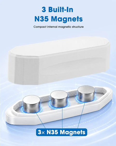 Badass Magnetic Stud Finder For Drywall, Battery Free Screw And Nail Detector With Three Super Strong N35 Magnets, No Sweat Wall Locator For Hanging Pictures And Shelves Slick Home DIY Game Changer Tool