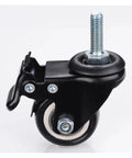 Heavy Duty Furniture Casters 4 Pack, 120 Kg Capacity, 1.5 Inch (40 Mm) 360 Swivel Screw Caster Wheels With Rubber Protection