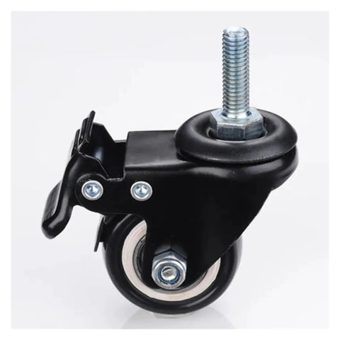 Heavy Duty Furniture Casters 4 Pack, 120 Kg Capacity, 1.5 Inch (40 Mm) 360 Swivel Screw Caster Wheels With Rubber Protection