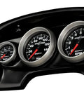 Black Two Gauge Race Panel For 2-1/16 Inch Gauges, OEM-Look Fit, Paint-To-Match Dash, Replaces Stock Cluster, Includes Mounting Hardware