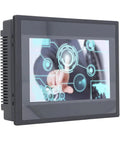 7 Inch HMI Display Panel With TFT LCD 12 Inputs 8 Outputs FX3U 20 40 48MRT Compatible Easy Install Plug and Play Ready ARM9 Processor IP65 Rugged Industrial Touch Panel For Automation front view