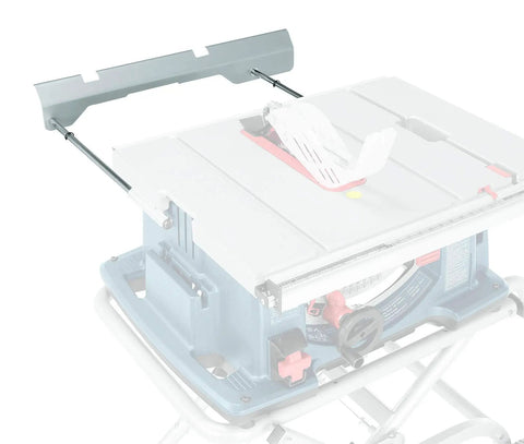 Outfeed Support Extension For 10 Inch Table Saws, 18 Inch Reach, Rear Flush Store Design installed on table saw