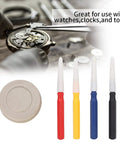 Watch Oiler Kit For Precision Lubrication 4 Piece Oil Pen Set with Multi Well Oil Cup shown with four colored oil pens.